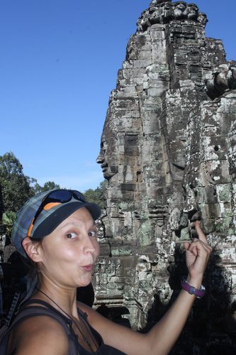 This is a French girl (some kind of physical education teacher) whom I was supposed to send pictures to. I forgot her name and have no idea where I put her email address. Woops! Taken in Angkor Wat, Cambodia, on Dec. 17, 2016.